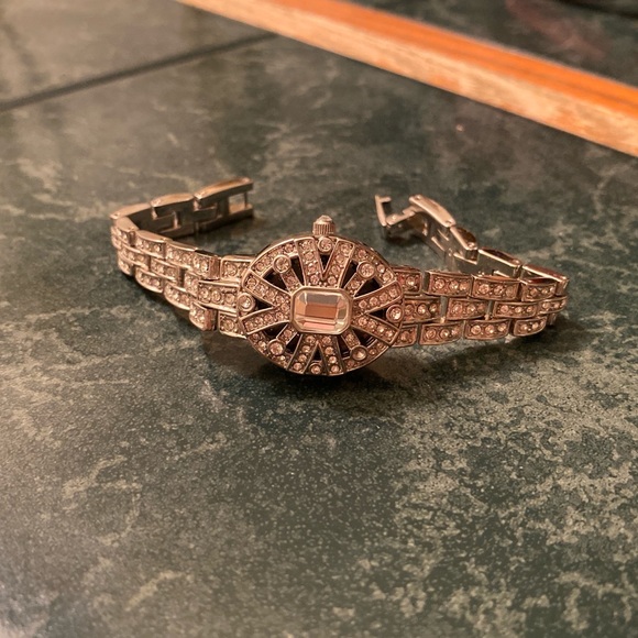 Art Deco diamond and quartz watch - Picture 6 of 7